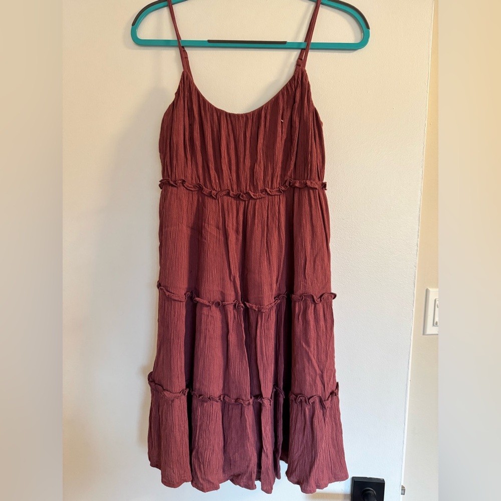 Lucky Brand Burgundy Maxi Dress
